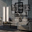 AFX Lighting Gallery 1Lt 14" LED Sconce, Black/Frosted Clear