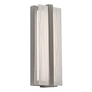 AFX Lighting Gallery 1Lt 14" LED Sconce, Nickel/Frosted Clear - GLYS0514LAJUDSN