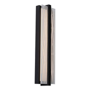 AFX Lighting Gallery 1Lt 20" LED Sconce, Black/Frosted Clear - GLYS0520LAJUDBK
