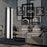 AFX Lighting Gallery 1Lt 20" LED Sconce, Black/Frosted Clear