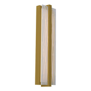 AFX Lighting Gallery 1Lt 20" LED Sconce, Brass/Frosted Clear - GLYS0520LAJUDLB