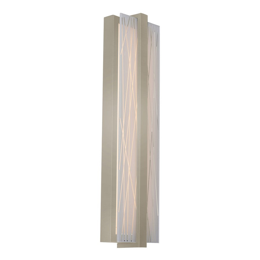 AFX Lighting Gallery 1Lt 20" LED Sconce, Nickel/Frosted Clear - GLYS0520LAJUDSN