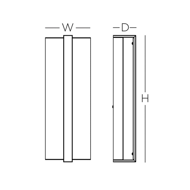 AFX Lighting Gallery 1Lt 20" LED Sconce, Nickel/Frosted Clear