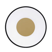AFX Hazel 18in LED Flush Mount | Modern Black and White Acrylic | Hallway & Foyer | 18 x 18 x 3.25 in | Model HAZF18LAJUDBK