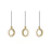 AFX Lighting Halo 3 Light Pendant, Antique Brass/Frosted - HLOP08LAJUDLBLNR3