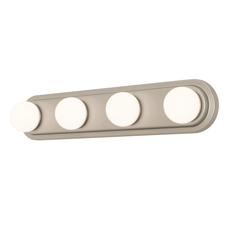 AFX Lighting Hollywood 3Lt 24" Vanity Light, Nickel/White