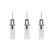 AFX Lighting Houston Light Black Pendant, Black/Clear - HOUP04MBBKLNR3