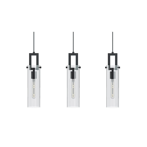 AFX Lighting Houston Light Black Pendant, Black/Clear - HOUP04MBBKLNR3