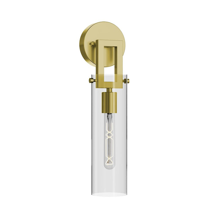 AFX Lighting Houston 1Lt 17" Wall Sconce, Antique Brass/Clear - HOUS0517MBLB