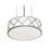 AFX Lighting Haven LED Pendant, 120-277V, Nickel/White