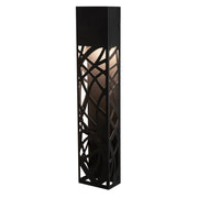 AFX Inez 24in LED Outdoor Wall Sconce | Modern Black Aluminum Die-Cut | Patio & Entryway | 300 Lumens, Wet Rated | Model INZW0524LAJUDBK