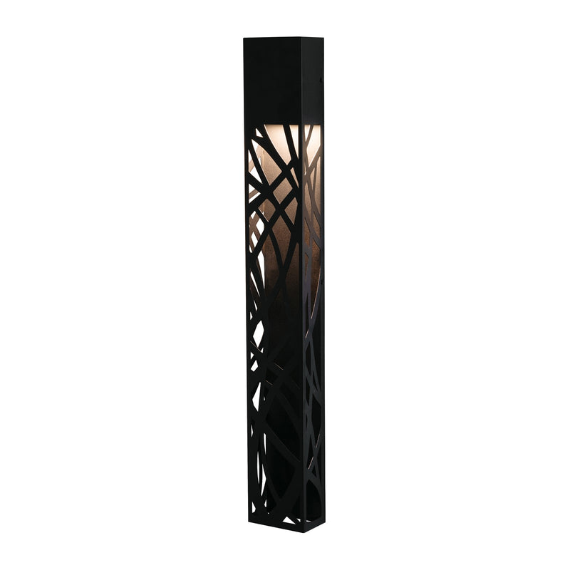 AFX Inez 36in LED Outdoor Wall Sconce | Modern Black Aluminum Die-Cut | Patio & Entryway | 450 Lumens, Wet Rated | Model INZW0536LAJUDBK