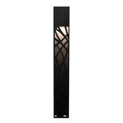 AFX Inez 36in LED Outdoor Wall Sconce | Modern Black Aluminum Die-Cut | Patio & Entryway | 450 Lumens, Wet Rated | Model INZW0536LAJUDBK