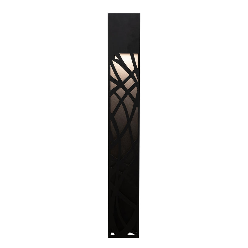 AFX Inez 36in LED Outdoor Wall Sconce | Modern Black Aluminum Die-Cut | Patio & Entryway | 450 Lumens, Wet Rated | Model INZW0536LAJUDBK