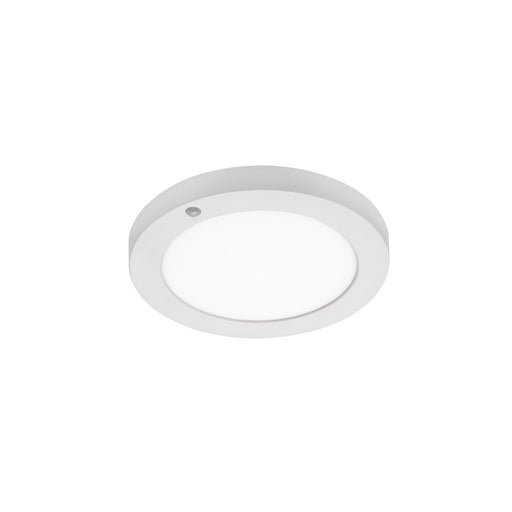 AFX Lighting Iris 1Lt LED Flush Mount/PIR Sensor/9"Dia, Wht/Wht