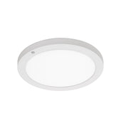 AFX Lighting Iris 1Lt LED Flush Mount/PIR Sensor/12"Dia, Wht/Wht