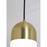 AFX Lighting Irvine 1 Light 5" LED Pendant, Brass/Frosted