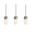 AFX Lighting Irvine 3Lt 45W Linear Pendant, Nickel/Frosted - IRVP05LAJUDSNLNR3