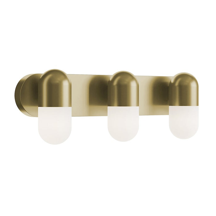 AFX Lighting Irvine 3 Light 24" LED Vanity, Brass/Frosted - IRVV2406LAJUDLB