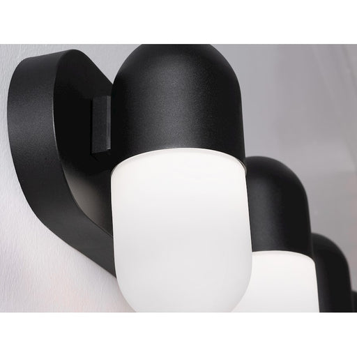 AFX Lighting Irvine 4 Light 32" LED Vanity, Black/Frosted