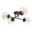 AFX Lighting Jamie 4 Light 24" Semi Flush Mount