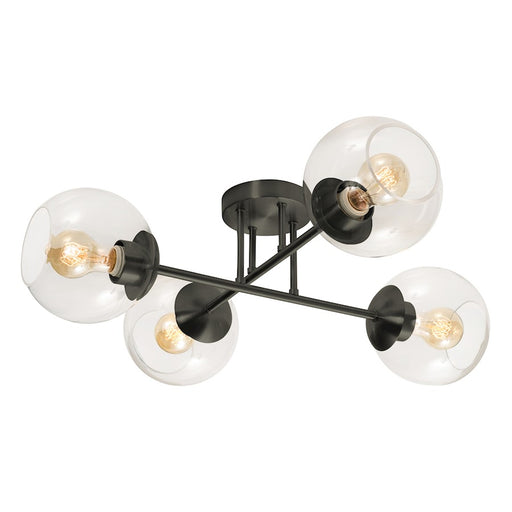 AFX Lighting Jamie 4 Light 24" Semi Flush Mount