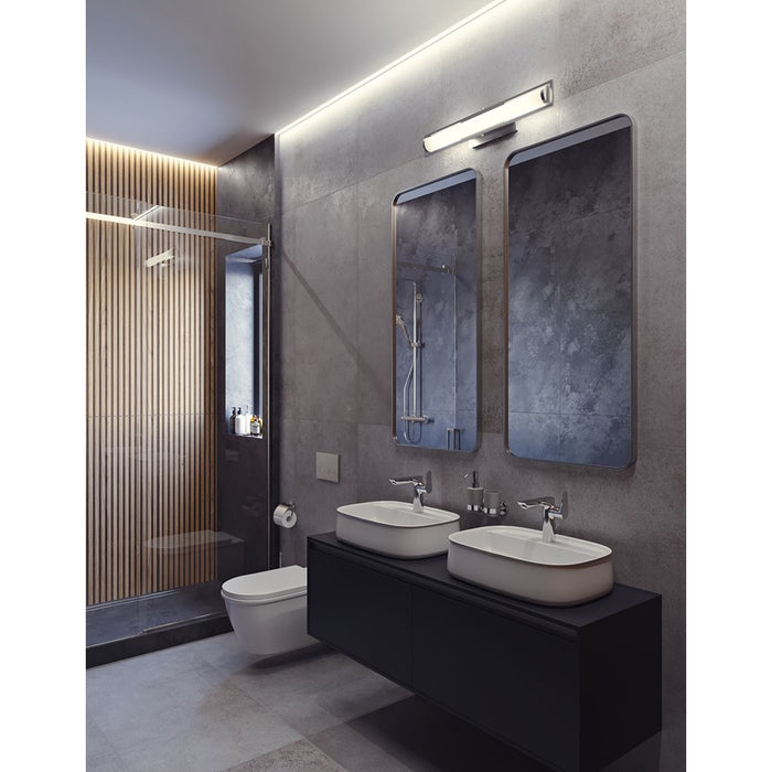 AFX Lighting Jordan 1 Light LED 24" Vanity, Nickel/Frosted