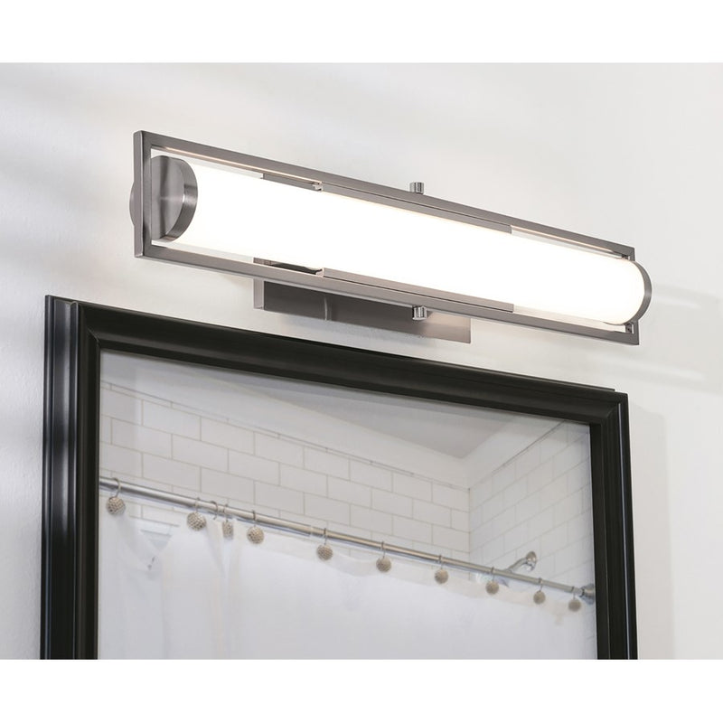 AFX Lighting Jordan 1 Light LED 24" Vanity, Nickel/Frosted