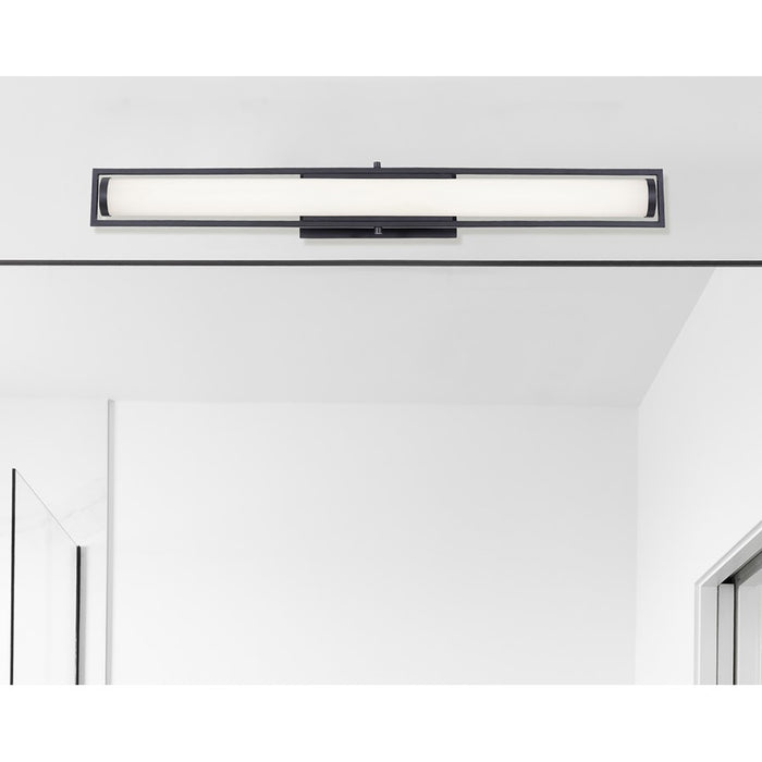 AFX Lighting Jordan 1 Light LED 36" Vanity, Black/Frosted