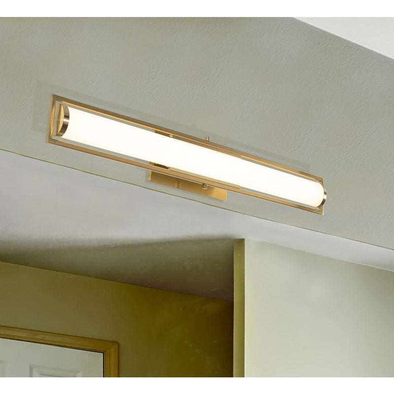 AFX Lighting Jordan 1 Light LED 36" Vanity, Brass/Frosted