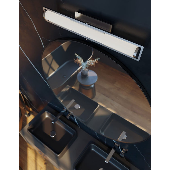 AFX Lighting Jordan 1 Light LED 36" Vanity, Nickel/Frosted