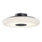 AFX Lighting June 1 Light 18" Flush Mount, Black/White - JUNC18LAJUDBK