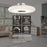 AFX Lighting June 1 Light 18" Flush Mount, Brass/White