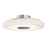 AFX Lighting June 1 Light 18" Flush Mount, Satin Nickel/White - JUNC18LAJUDSN