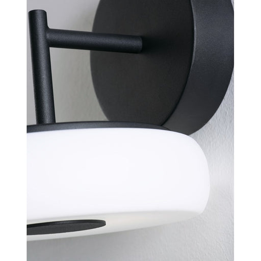 AFX Lighting June 1 Light 8" Wall Sconce, Black/White
