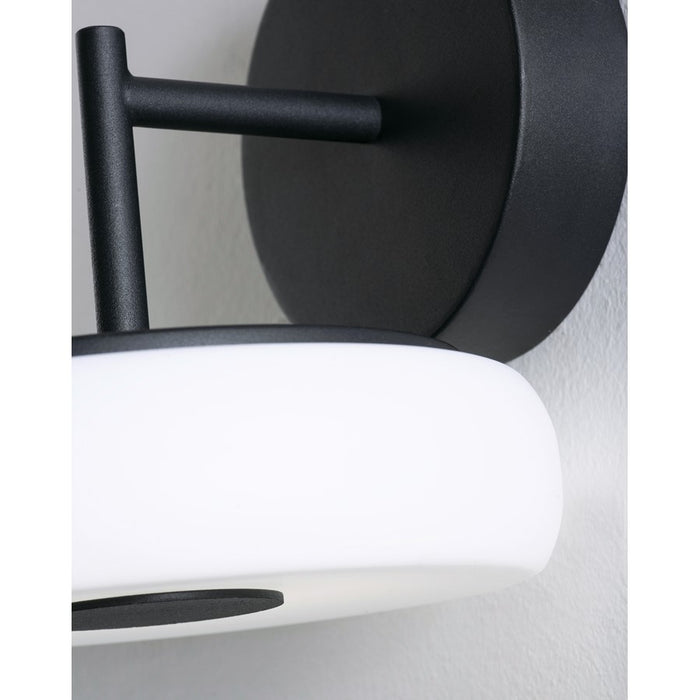 AFX Lighting June 1 Light 8" Wall Sconce, Black/White