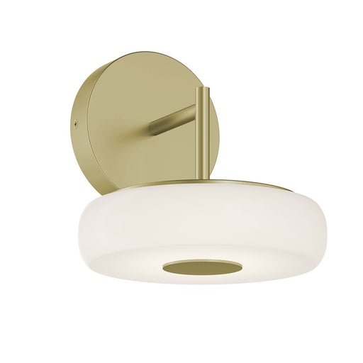 AFX Lighting June 1 Light 8" Wall Sconce, Brass/White - JUNS0808LAJUDLB