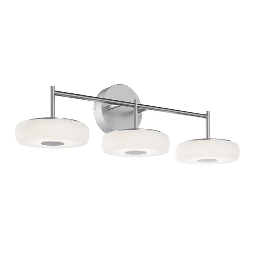 AFX Lighting June 1 Light 30" Vanity Light, Satin Nickel/White - JUNV3008LAJUDSN