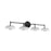 AFX Lighting June 4 Light Vanity Light, Black/White - JUNV4108LAJUDBK