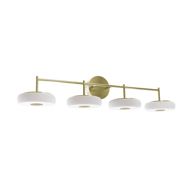 AFX Lighting June 4 Light Vanity Light, Brass/White - JUNV4108LAJUDLB