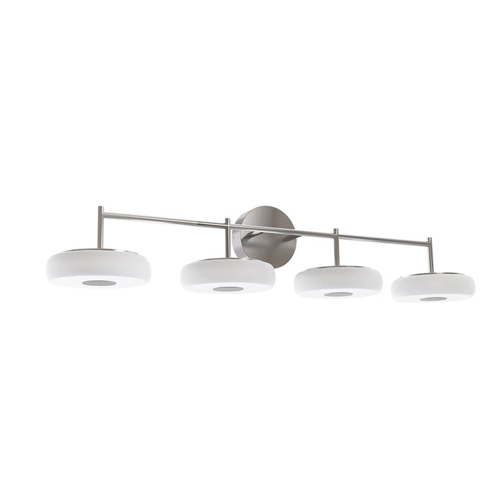 AFX Lighting June 4 Light Vanity Light, Satin Nickel/White - JUNV4108LAJUDSN