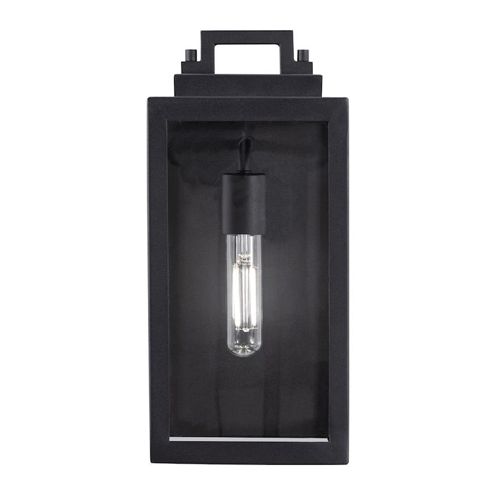 AFX Lighting Kansas 1 Light 14" Outdoor Sconce, Black/Clear