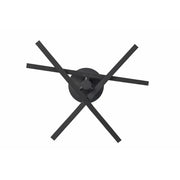 AFX Lighting Knoll 18'' 3Lt LED Flush Mount, Black/White