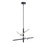 AFX Lighting Knoll 3 Light 24" Pendant, Black/White - KNOP24LAJUDBK