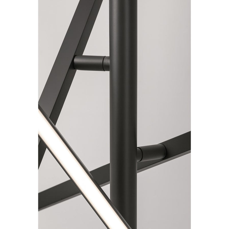 AFX Lighting Knoll 3 Light 24" Pendant, Black/White
