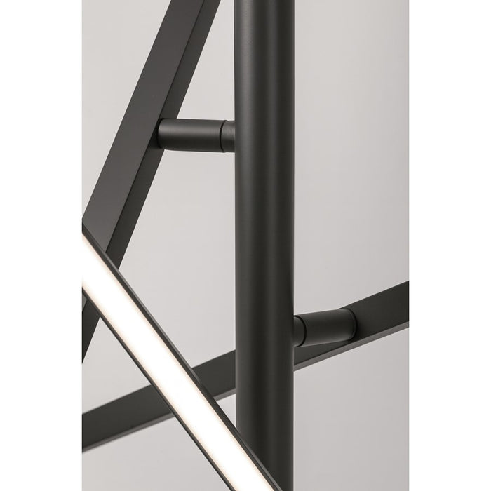 AFX Lighting Knoll 3 Light 24" Pendant, Black/White