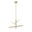 AFX Lighting Knoll 3 Light 24" Pendant, Antique Brass/White - KNOP24LAJUDLB