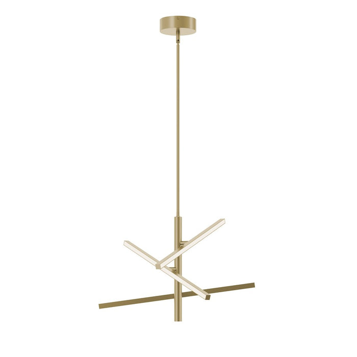 AFX Lighting Knoll 3 Light 24" Pendant, Antique Brass/White - KNOP24LAJUDLB