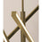 AFX Lighting Knoll 3 Light 24" Pendant, Antique Brass/White