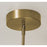 AFX Lighting Knoll 3 Light 24" Pendant, Antique Brass/White